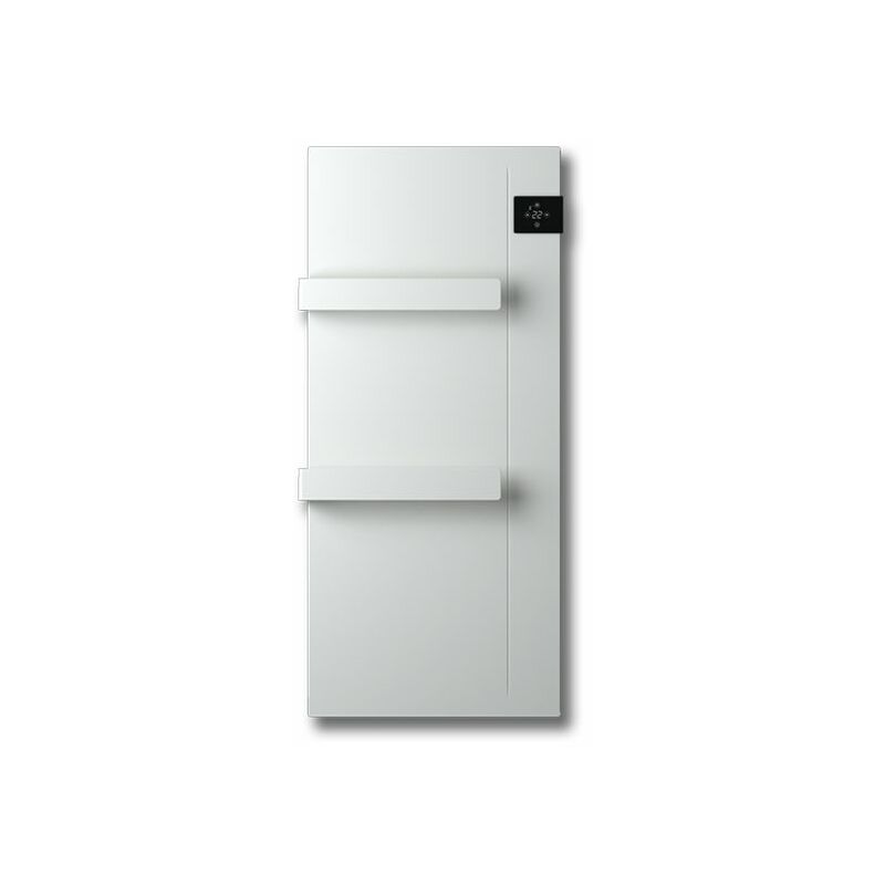 foto del prodotto radiatore scaldasalviette elettrico in acciaio radialight onsen 40x90x8 bianco ghiaccio ons07001