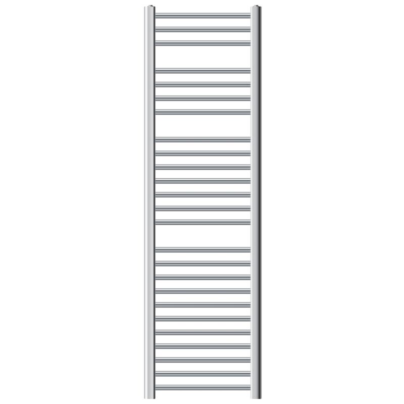 foto del prodotto radiatore scaldasalviette termoarredo da bagno moderno in acciaio cromato 400 x 1500 mm cromato dritto con attacco laterale scaldasalviette
