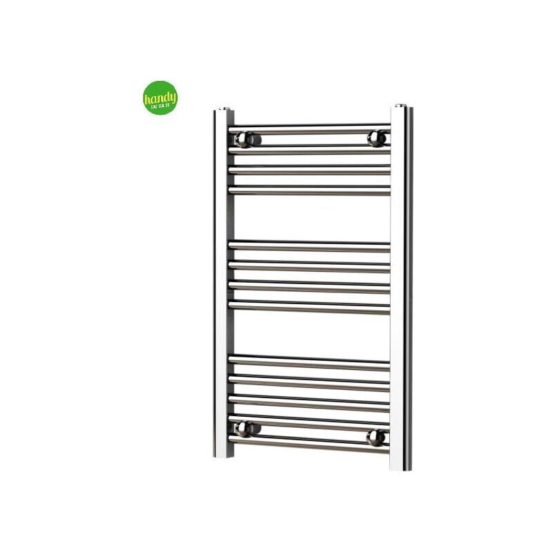foto del prodotto radiatore termoarredo scaldasalviette cromo lucido con tubolari 25mm modello elvia mm 840x500 watt 327 int.450 magma