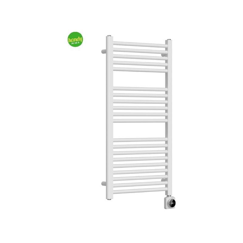 foto del prodotto radiatore termoarredo scaldasalviette elettrico bianco con tubolari 22mm modello silvia mm 1160x400 watt 400 -delta calorifico 1524 - 23 barre magma