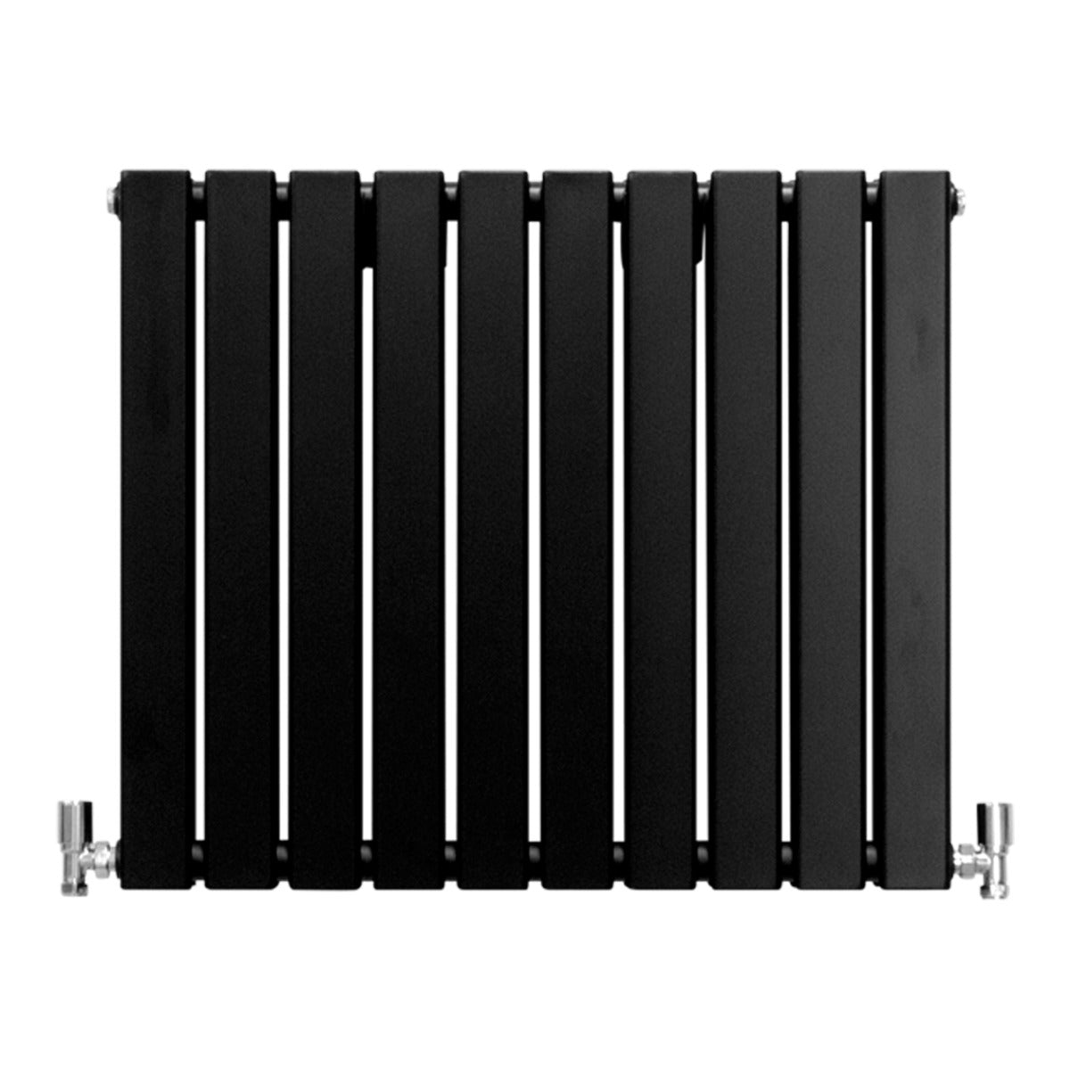foto del prodotto radiatore termosifone termoarredo design piatto pannello elementi nero opaco