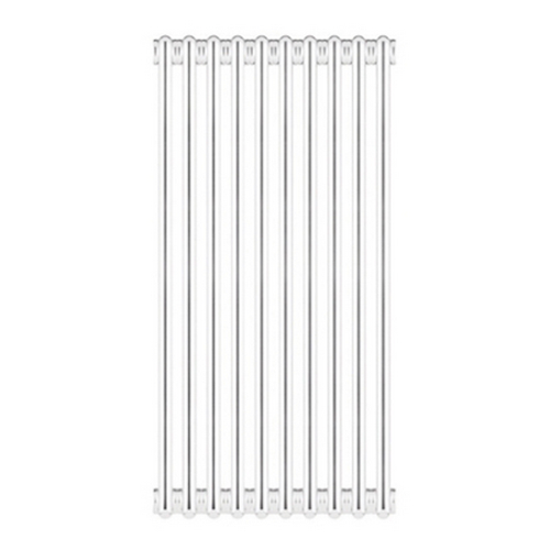 foto del prodotto radiatore tubolare 10 elementi in acciaio 2 colonne scomponibile h180 cm ercos mestre bianco