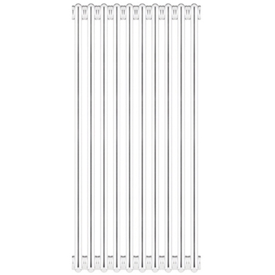foto del prodotto radiatore tubolare 10 elementi in acciaio 3 colonne scomponibile h86 cm ercos genova bianco