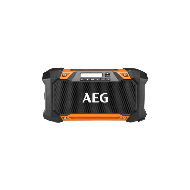 foto del prodotto radio aeg 18v connessione bluetooth portata 30 m 30 w presa usb ip54 senza batteria o caricatore brsp18 0