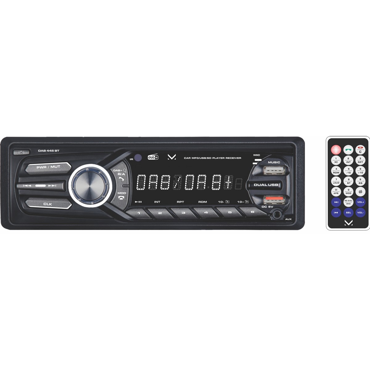 foto del prodotto radio auto smart dab, nero, plastica, 20x20x6 cm, majestic