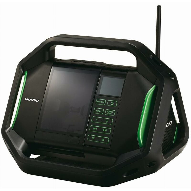 foto del prodotto radio da cantiere hitachi hikoki 18v - senza batteria o caricatore - ur18dsalw4z