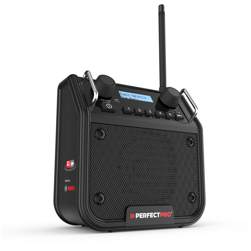 foto del prodotto radio da cantiere perfectpro dabpro18v, adatta per power for allalliance bosch casa e giardino
