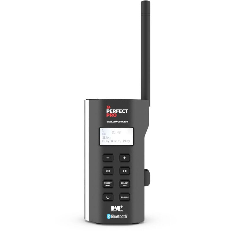 foto del prodotto radio da cantiere perfectpro soloworker con batteria integrata caricabatterie