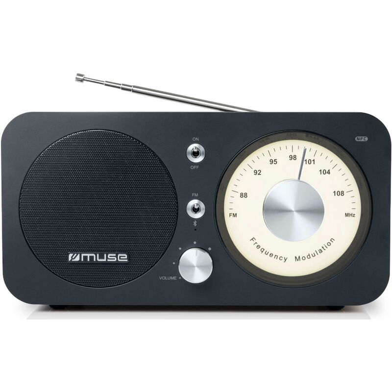 foto del prodotto radio portatile analogica nera m 095 bt muse