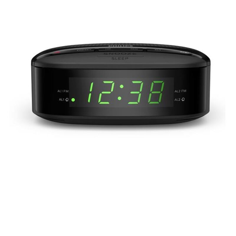 foto del prodotto radiosveglia doppia nera tar3205 philips