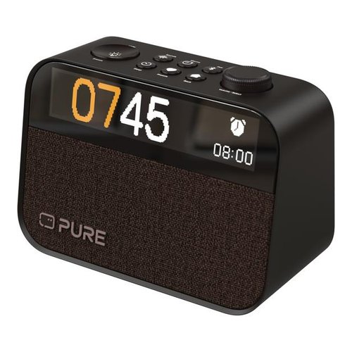 foto del prodotto radiosveglia pure 30101 moment coffee black