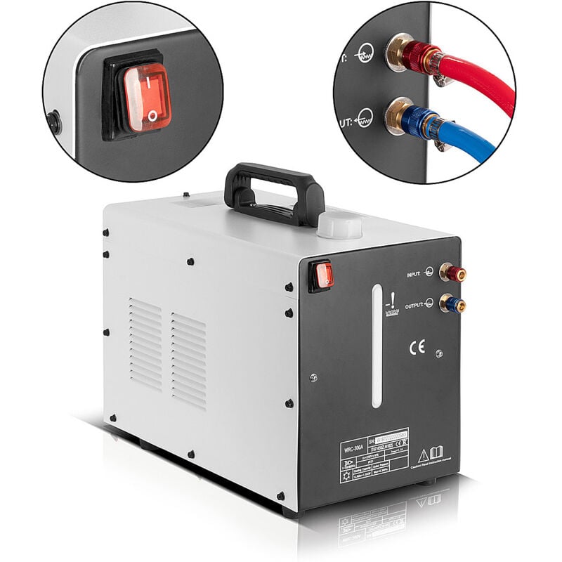 foto del prodotto raffreddatore d acqua 370 w 6 l per pacchetti di tubi torce di saldatura torce al plasma stahlwerk