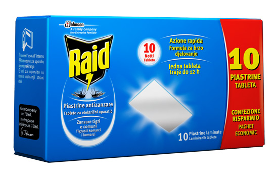 foto del prodotto raid - 10 piastrine antizanzare