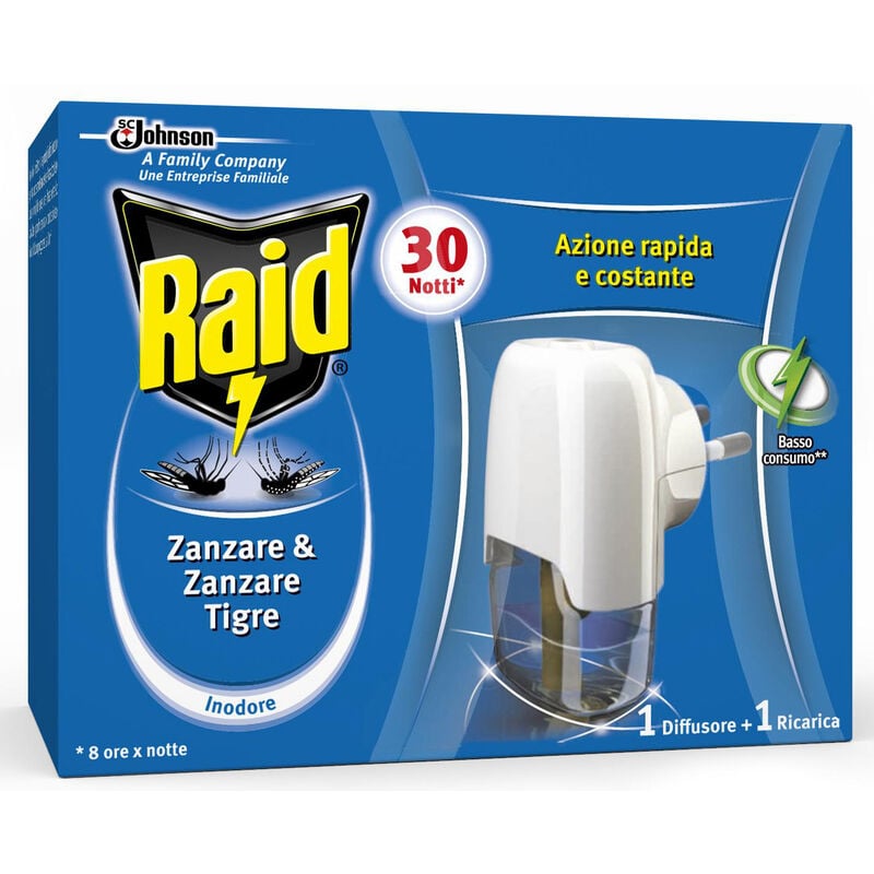 foto del prodotto raid elettroemanatore liquido 30 notti