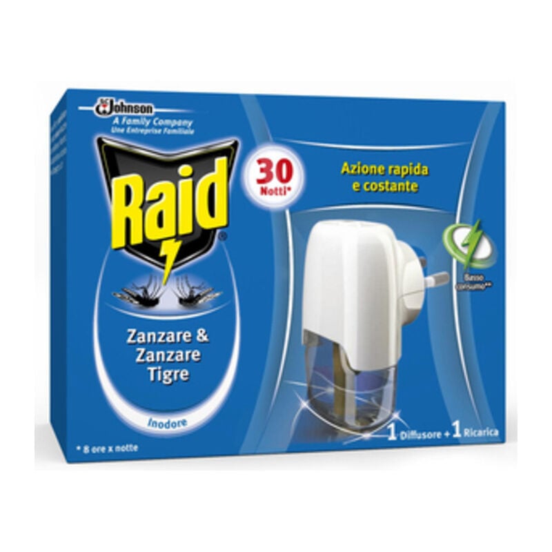 foto del prodotto raid elettroemanatore liquido 30 notti. prezzo per 1 pezzo.