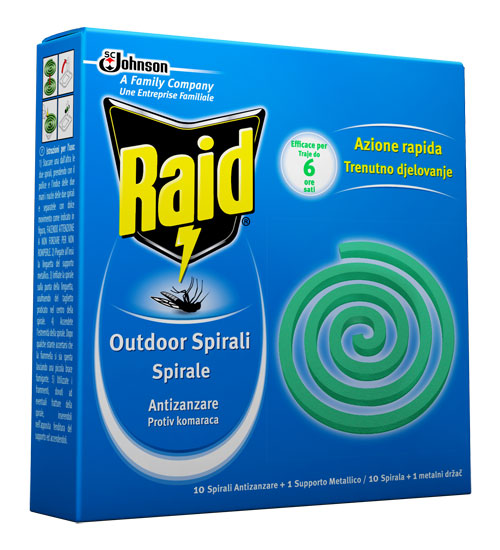 foto del prodotto raid - spirali antizanzare confezione da 10 pezzi