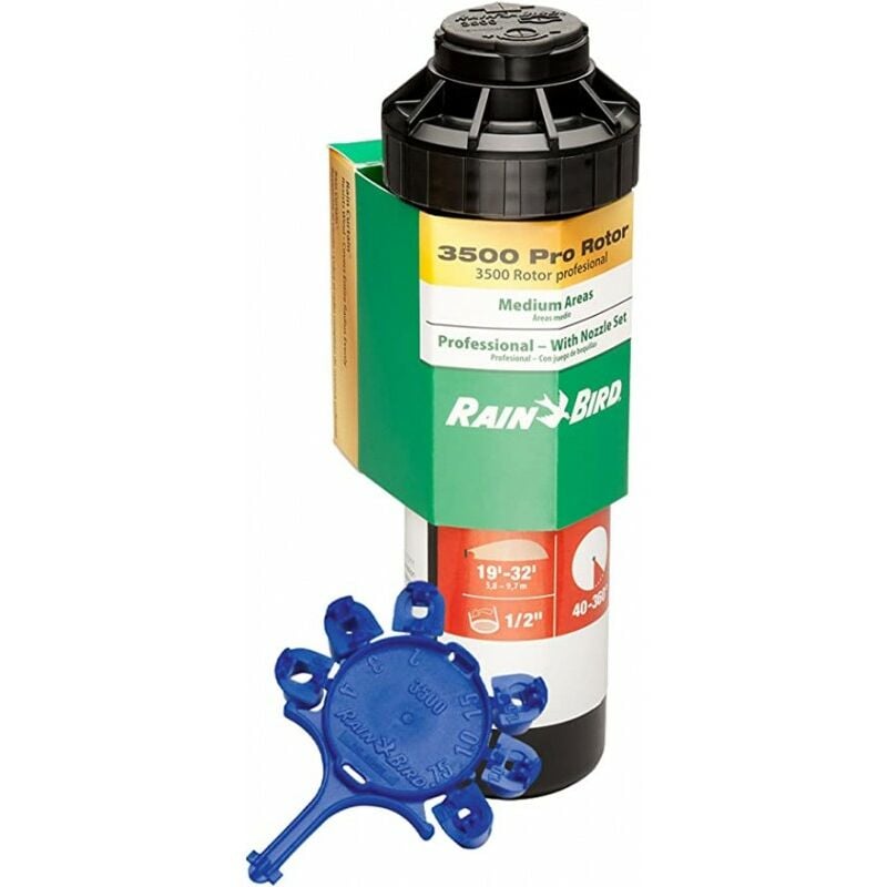 foto del prodotto rain bird irrigatore per irrigazione 3504 pc da 1 2 portata da 4,60 a 10,70 m irrigatore a turbina regolabile 3
