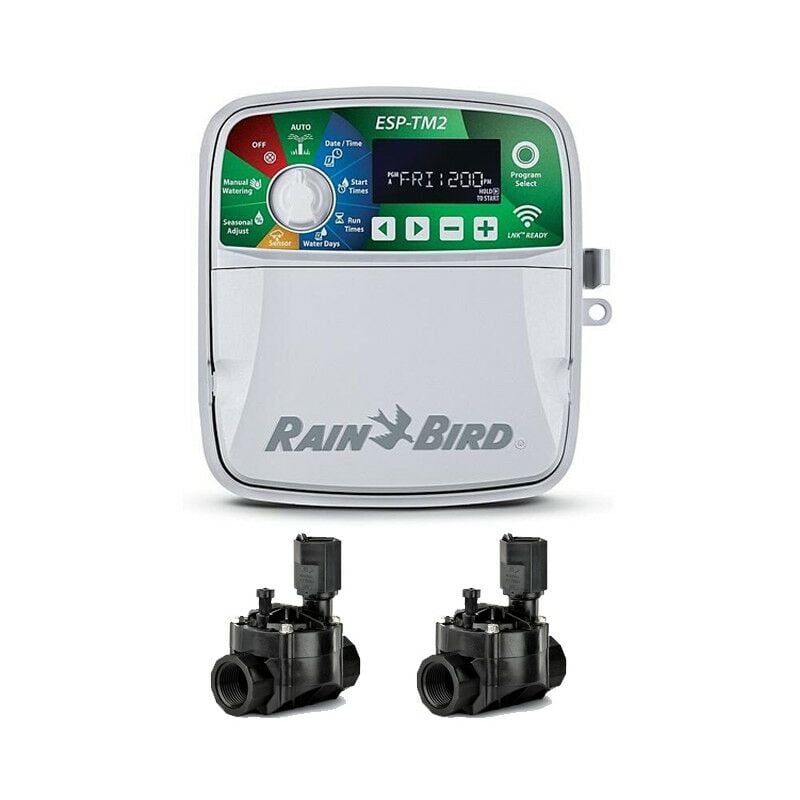 foto del prodotto rain bird programmatore irrigazione elettrico automatico esp tm2 4 zone indoor 2 elettrovalvola 100hv 24v 1 