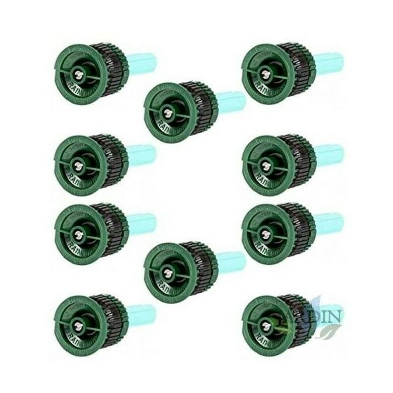 foto del prodotto rain bird set di 10 ugellihe van 08 per irrigatore alta efficienza e risparmio idrico. portata 2,4 m, verde