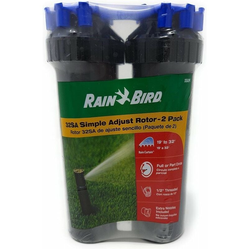 foto del prodotto rain bird set di 2 irrigatore 3504 pc 1 2 portata da 4,60 a 10,70 m irrigatore a turbina regolabile 3500 3504