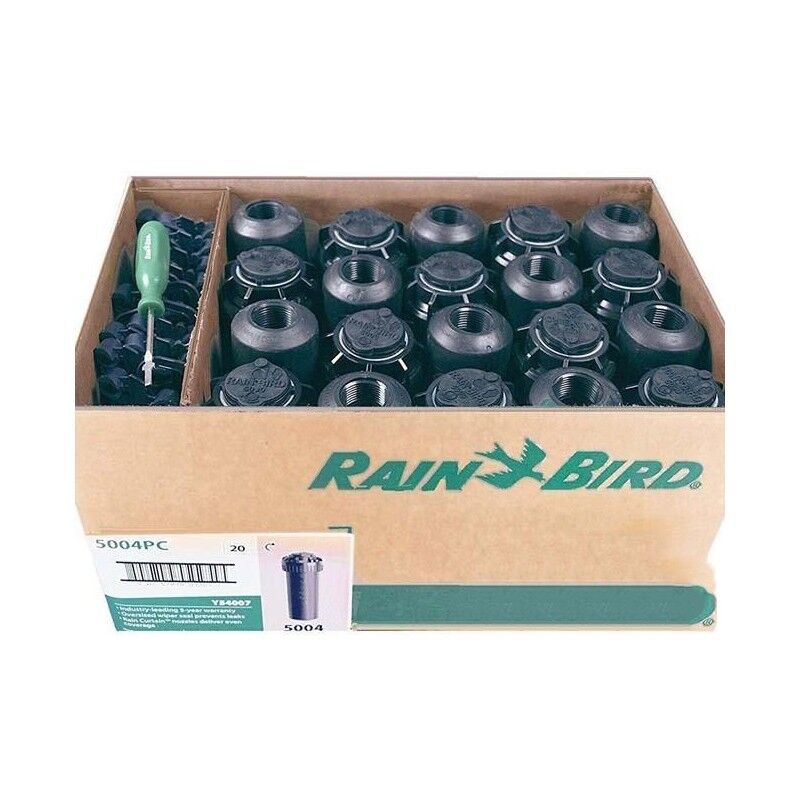 foto del prodotto rain bird set di 20 irrigatore 5004 pc 3 4 , raggio 7,6 a 15,2 m, angolo regolabile