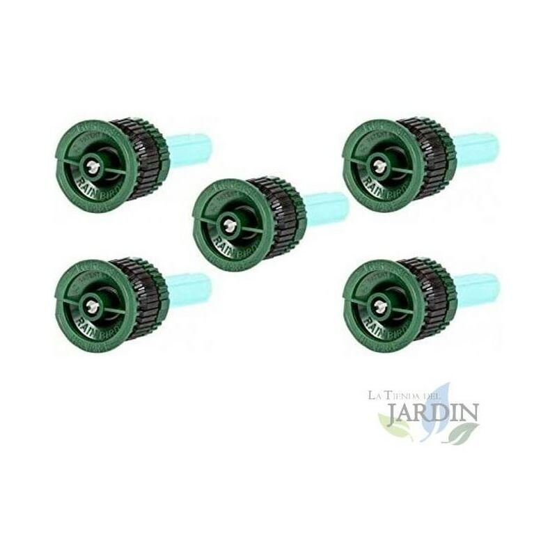 foto del prodotto rain bird set di 5 ugellihe van 08 per irrigatore alta efficienza e risparmio idrico. portata 2,4 m, verde