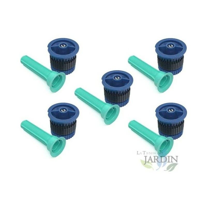 foto del prodotto rain bird set di 5 ugellihe van 10 per irrigatore alta efficienza e risparmio idrico. portata 3 m, blu