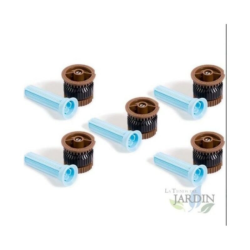 foto del prodotto rain bird set di 5 ugellihe van 12 per irrigatore alta efficienza e risparmio idrico. portata 3,7 m, marrone