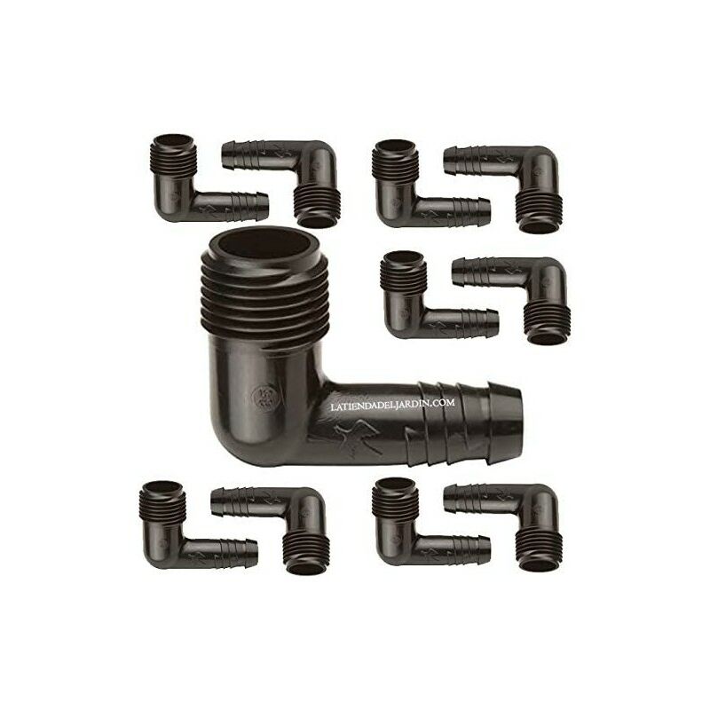 foto del prodotto rain bird set di 50 gomito zigrinato a pressione maschio 16 mm x . utilizzato su tubo flessibile spx