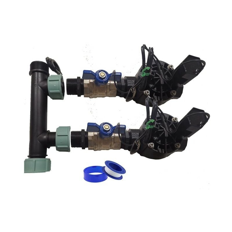 foto del prodotto rain bird sistema di irrigazione automatica a 2 zone con elettrovalvola hv 1 24v