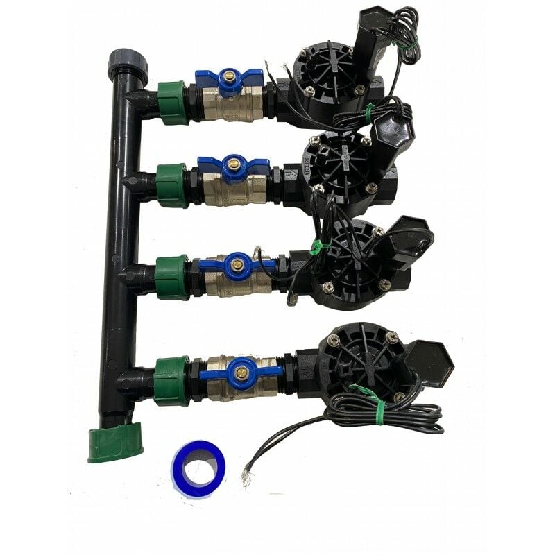 foto del prodotto rain bird sistema di irrigazione automatica a 4 zone con elettrovalvola hv 1 24v