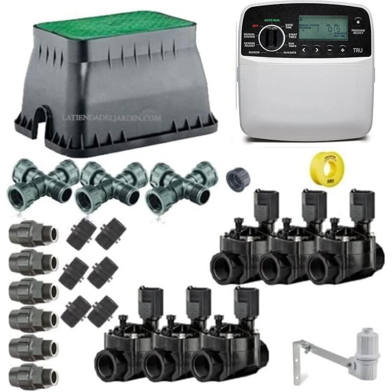 immagine 0 del prodotto rain bird sistema di irrigazione automatico a 6 zones da 24v per tubi da 32 mm, sistema di irrigazione automatico.