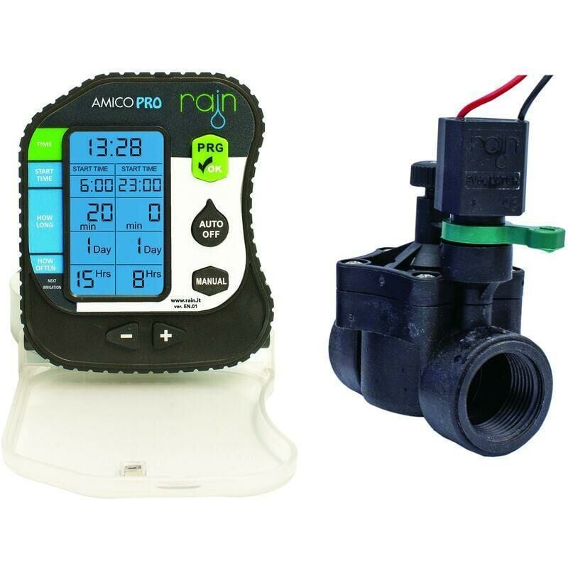 foto del prodotto rain kit centralina programmatore irrigazione a batterie ip68 amico pro 1 zona elettrovalvola rn 150 1 pollice f, rai 200.4064590