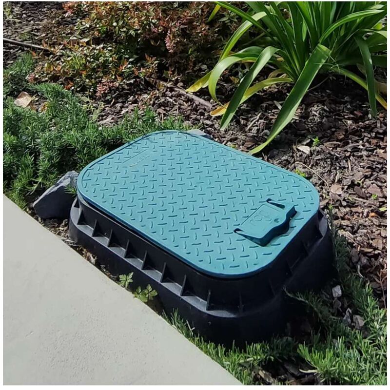 foto del prodotto rain - pozzetto rettangolare con coperchio cm 52 x 40 x h 33