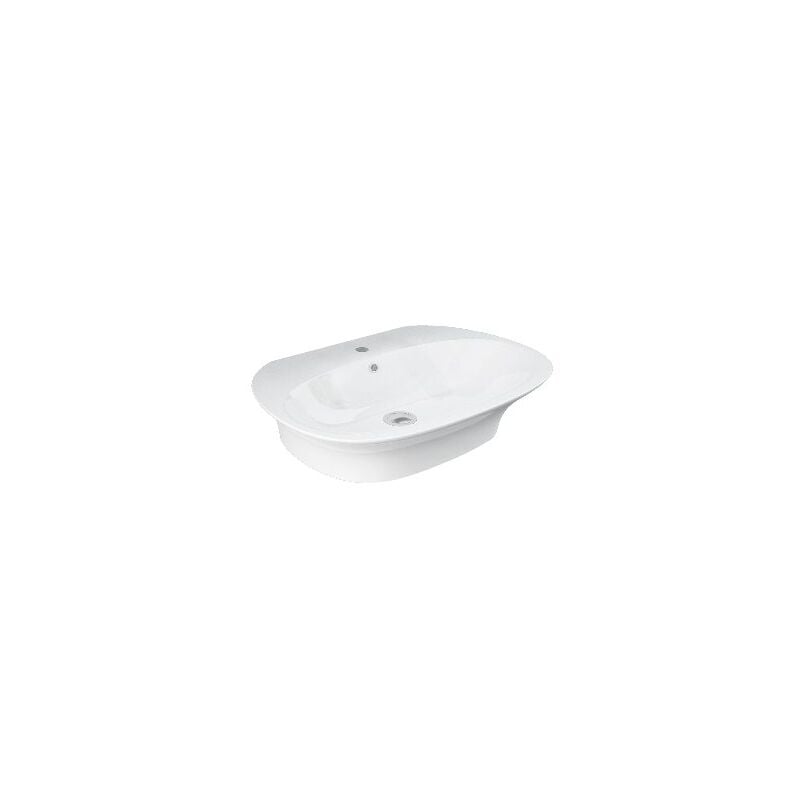 foto del prodotto rak ceramics lavabo sospeso in ceramica bianco cm 55 con foro rubinetto sensation
