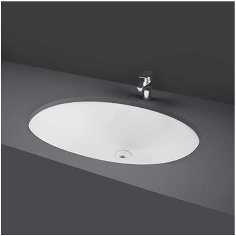 foto del prodotto rak ceramics lavabo sottopiano da incasso 57x42 cm ovale rak modello rosa