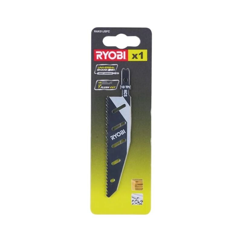 foto del prodotto rak01jsfc lama universale 10tpi hcs flush cut seghetto alternativo ryobi