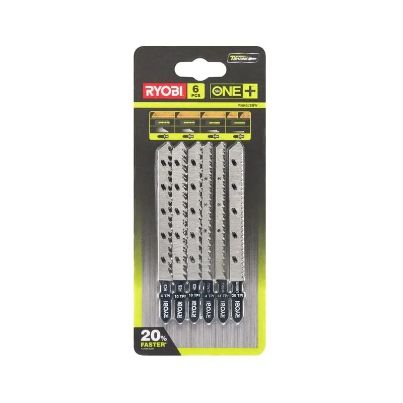 foto del prodotto rak6jsbw kit 6 lame universali seghetto alternativo 6 10 120tpi ryobi