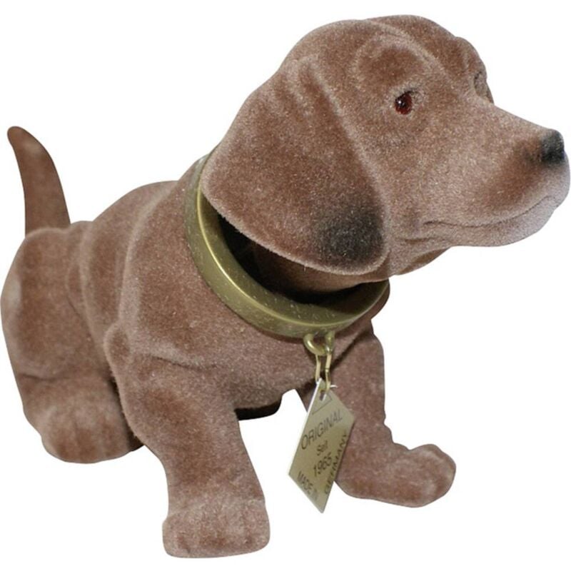 foto del prodotto rakso kunststofferzeugnisse 563017 cane dondolante da cruscotto l x l 17 cm x 8 cm marrone