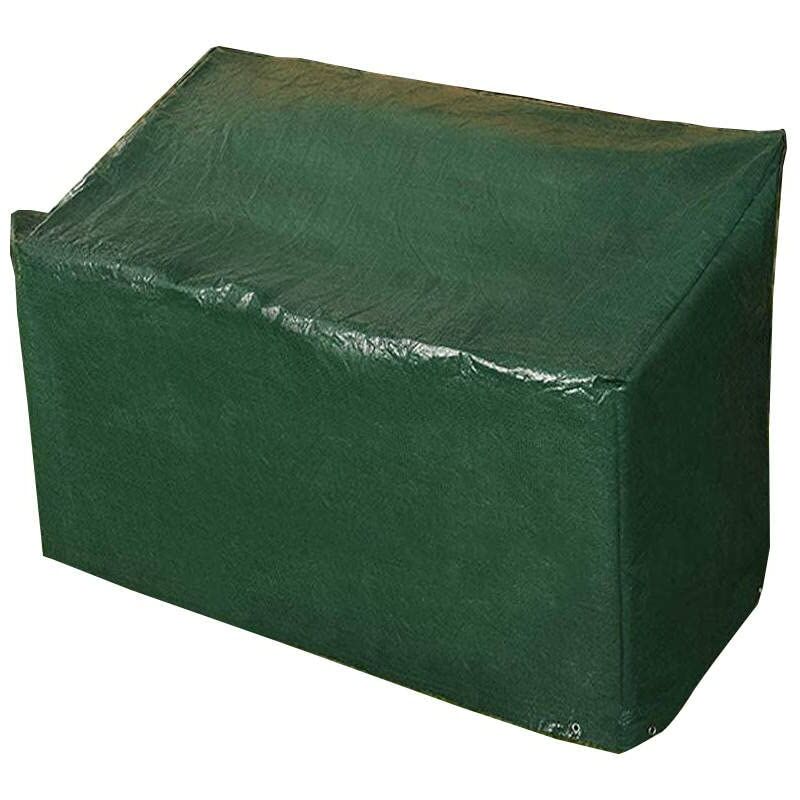 foto del prodotto ram copertura per panca da giardino a 3 posti, impermeabile, con occhielli angolari e corde di fissaggio, adatta per panche fino a 160 cm