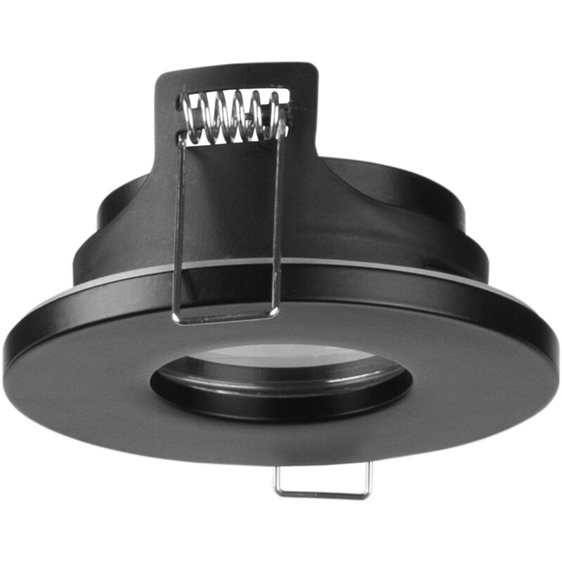 foto del prodotto rame downlight da incasso per soffitto di 85mm di diametro per lampadina gu10 in colore nero