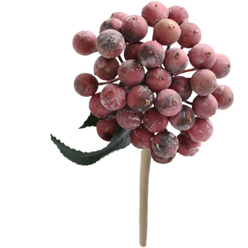 foto del prodotto ramo di bacche di agrifoglio finto jeffergarden, simulazione di bacche natalizie, fiori, piccoli frutti, rami, decorazioni per il soggiorno c 
