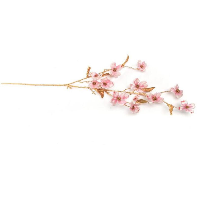 foto del prodotto ramo dorato con ciliegio per decorazione ambienti h 90,5 cm rosa