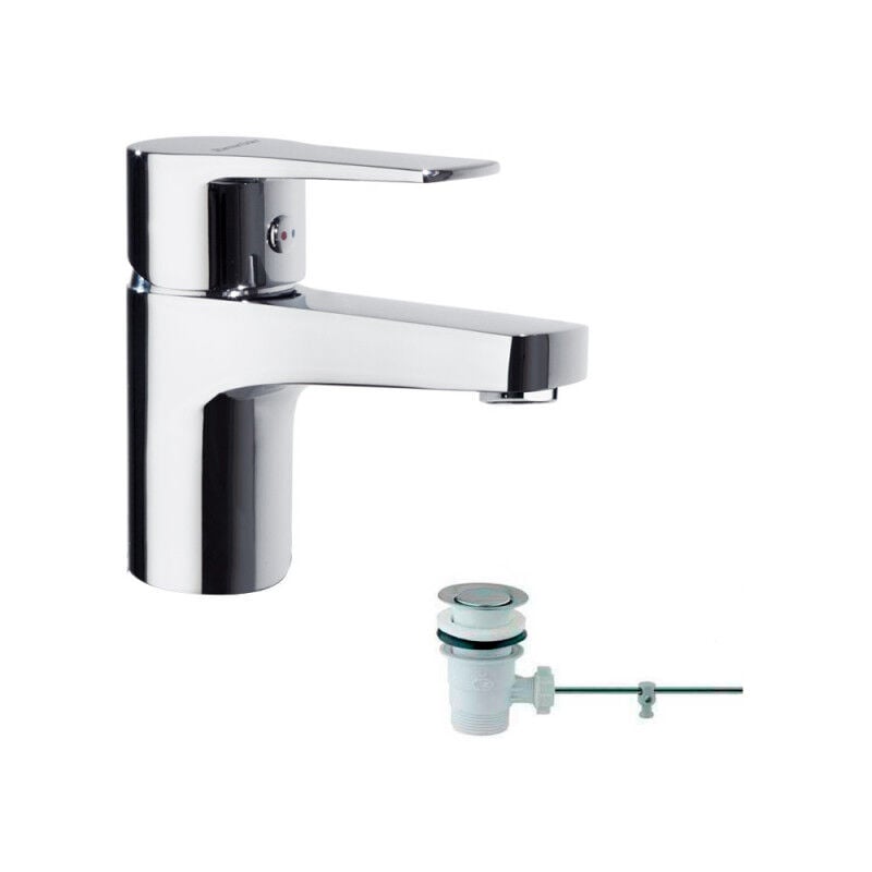 foto del prodotto ramon soler - miscelatore monocomando per lavabo con scarico a scomparsa, serie titanium .