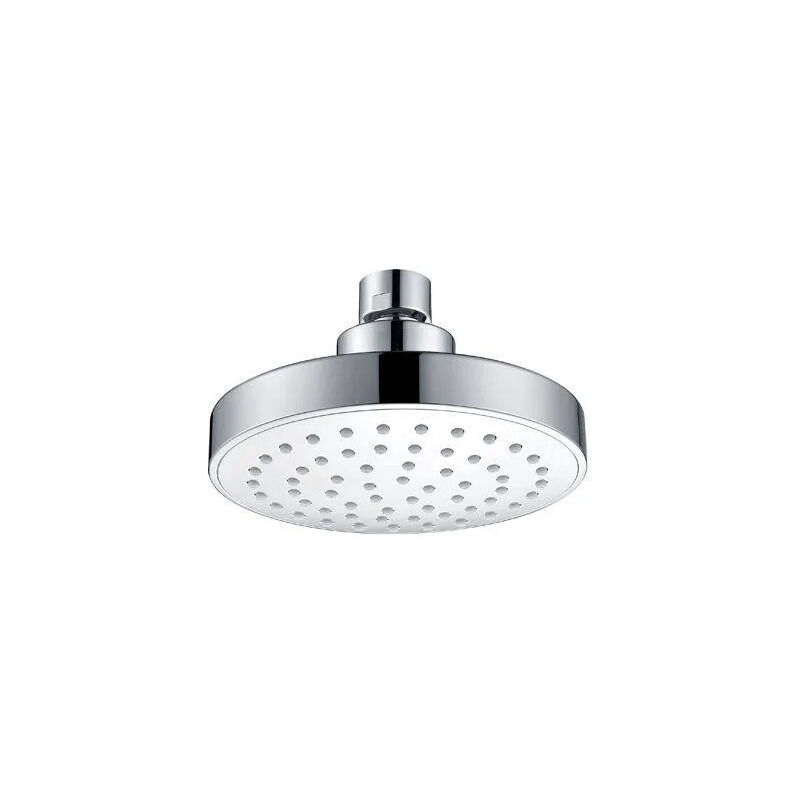 foto del prodotto ramon soler soffione a 1 getto abs cromo d.120mm con giunto a sfera