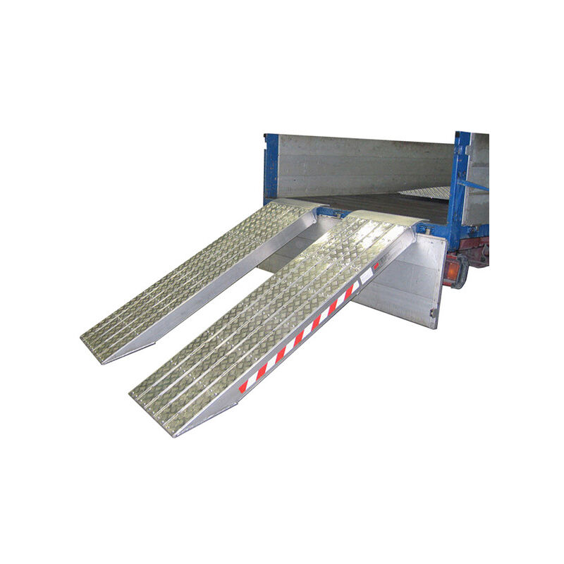 foto del prodotto rampa di 2.00m alt. raggiungibile 600mm portata max a coppia in base al passo 1.50m 17500kg prezzo unitario m120s 4 20alu