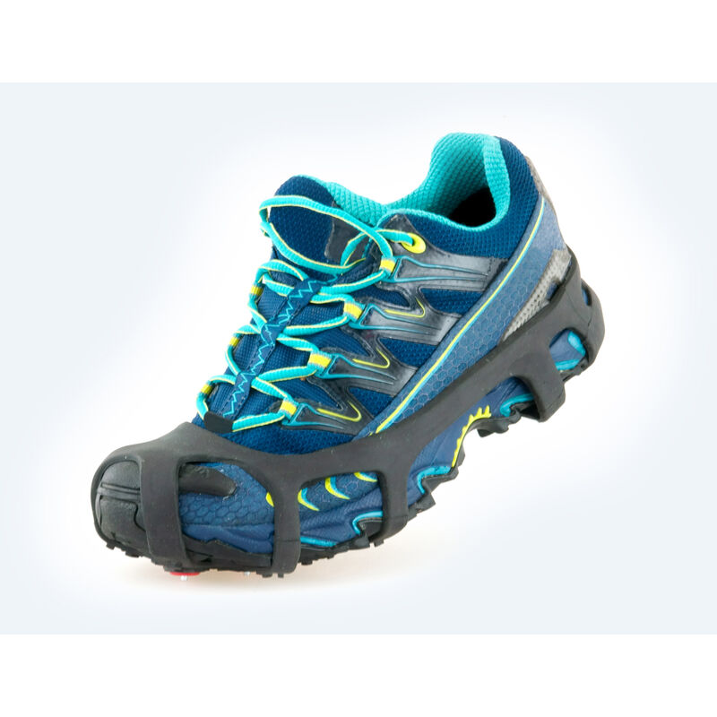 foto del prodotto ramponcini per ghiaccio neve flessibili solette scarpe scarponi antiscivolo 30 , misuralcolorenero