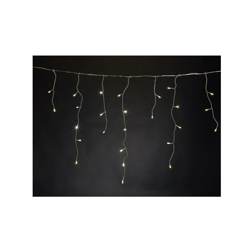 foto del prodotto rana led 2 x 1,3 m 150 lampade bianco caldo filo trasparente 24 v