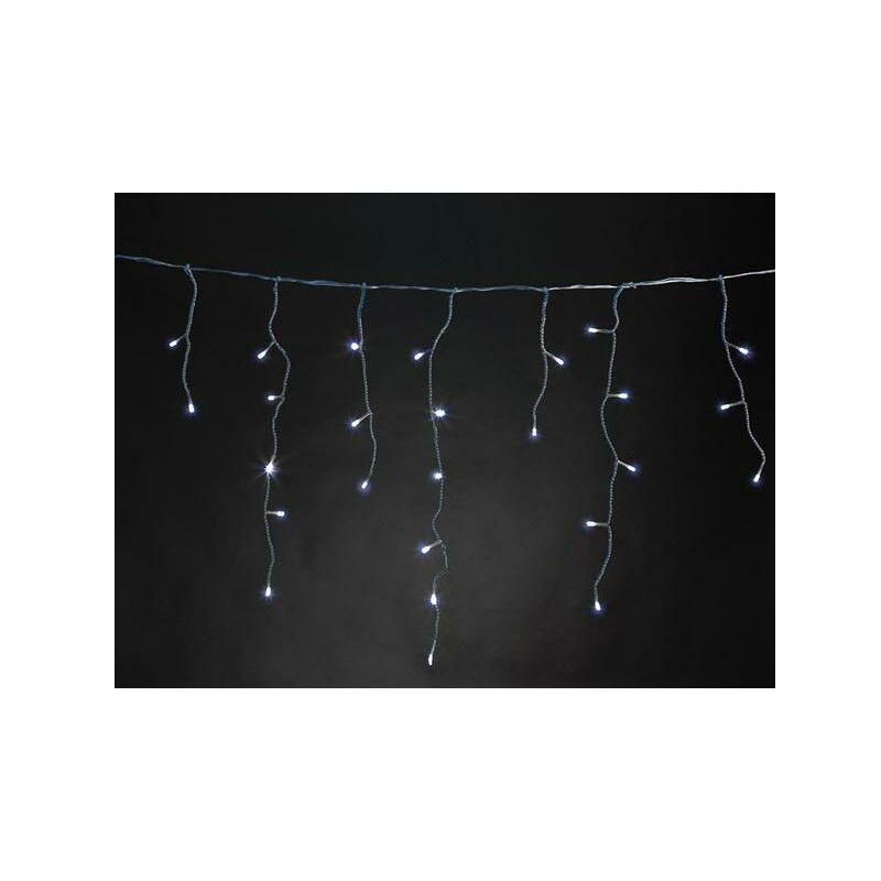 foto del prodotto rana led 4 x 0,6 m 144 lampade bianche filo trasparente modulatore 24 v