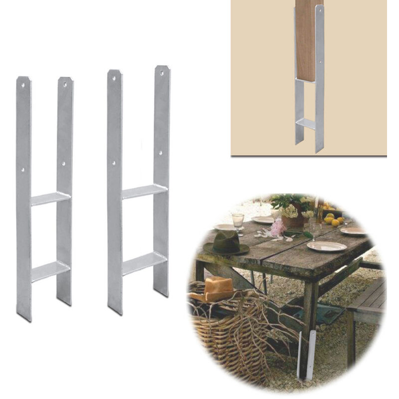 foto del prodotto randaco 2x h anchor post support carport post anchor zincato a caldo durevole 91mm